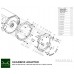 Кіт адаптера КПП RACE STAGE 1 BMW M60 - BMW M57/E46 S54 M3 - 240mm/9.45" Кіт адаптера КПП RACE STAGE 1 BMW M60 - BMW M57/E46 S54 M3 - 240mm/9.45"